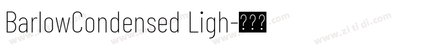 BarlowCondensed Ligh字体转换